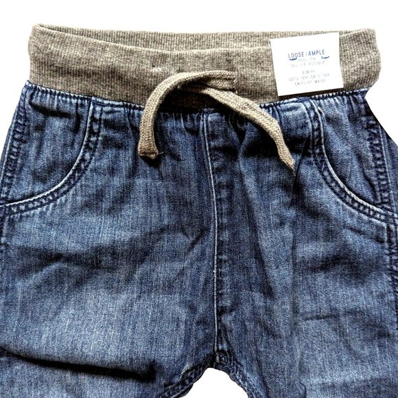 H&M Rib-Waist Jogger Pants for Baby Boys Jeans Loose Pull-On 12-18 Month… - Picture 3 of 6